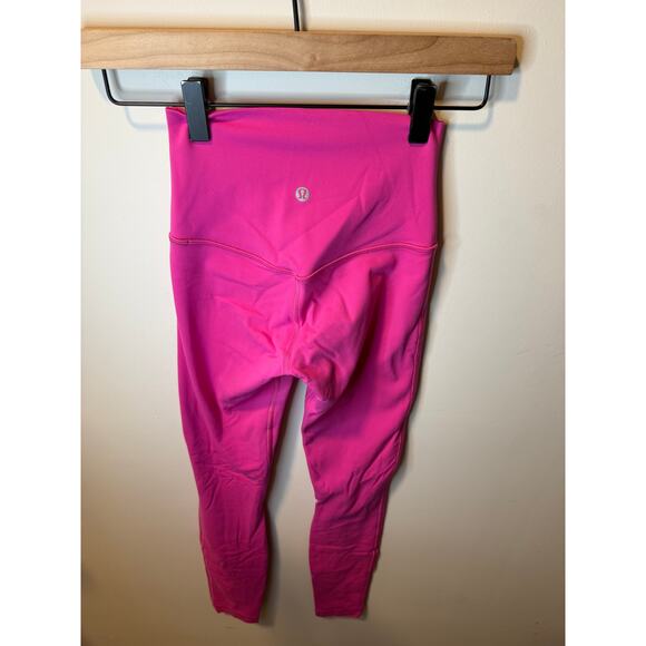 Lululemon Align High-Rise Pant 25” Nulu Size 0 Pink - Picture 1 of 7